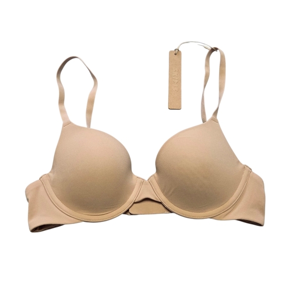 Skims FITS EVERYBODY T-SHIRT BRA Clay Tan 34A NWT - Picture 1 of 3